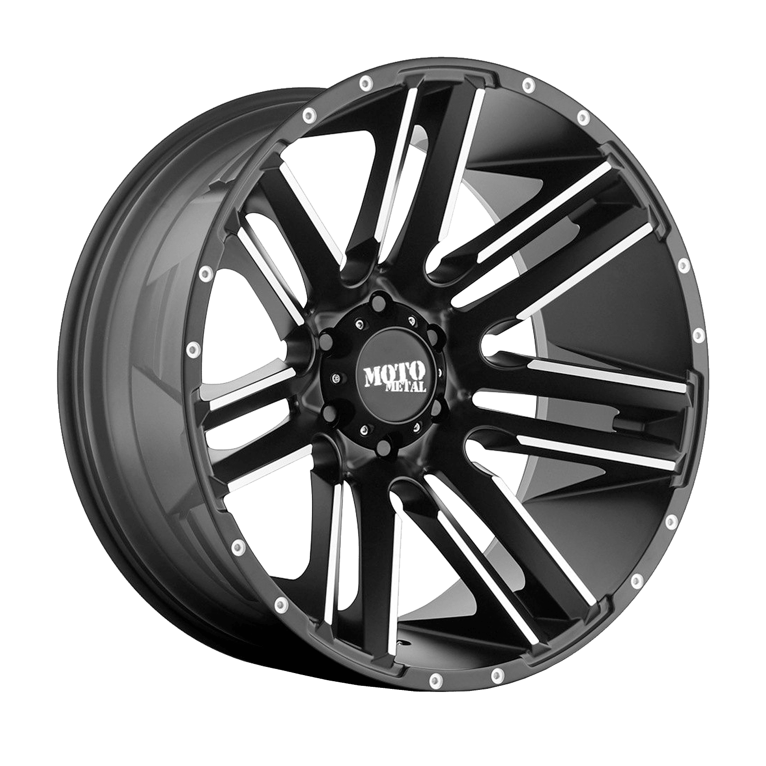 MOTO METAL® - MO978 RAZOR Satin Black with Machined Spokes